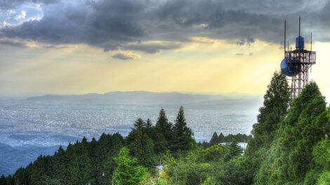 Mount Hiezan sunset